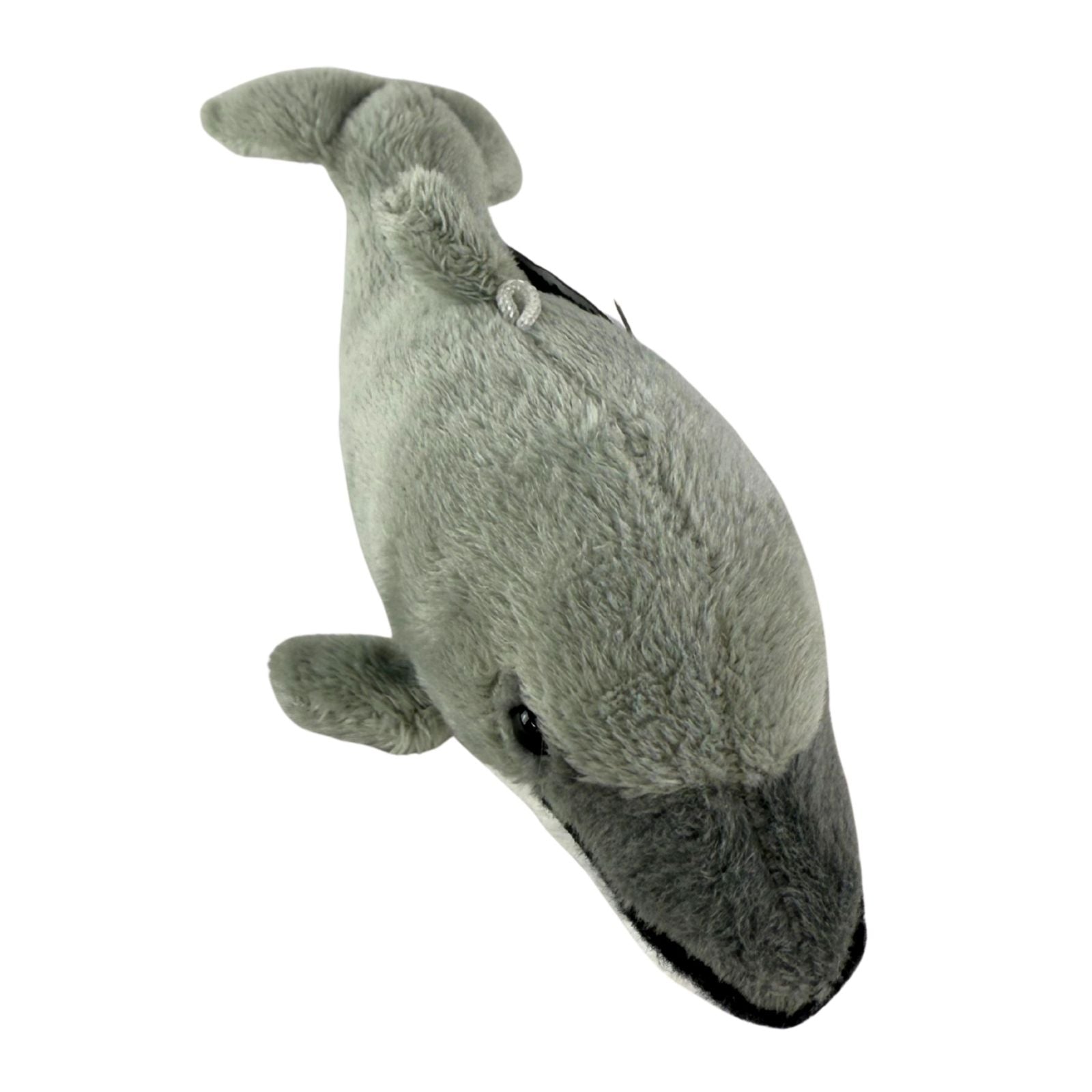 Mini dolphin plush toy top view