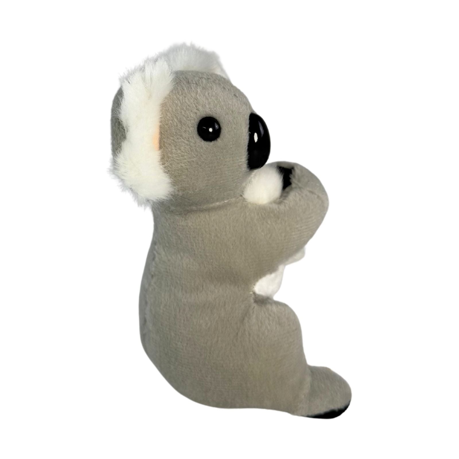 Mini koala plush toy side view