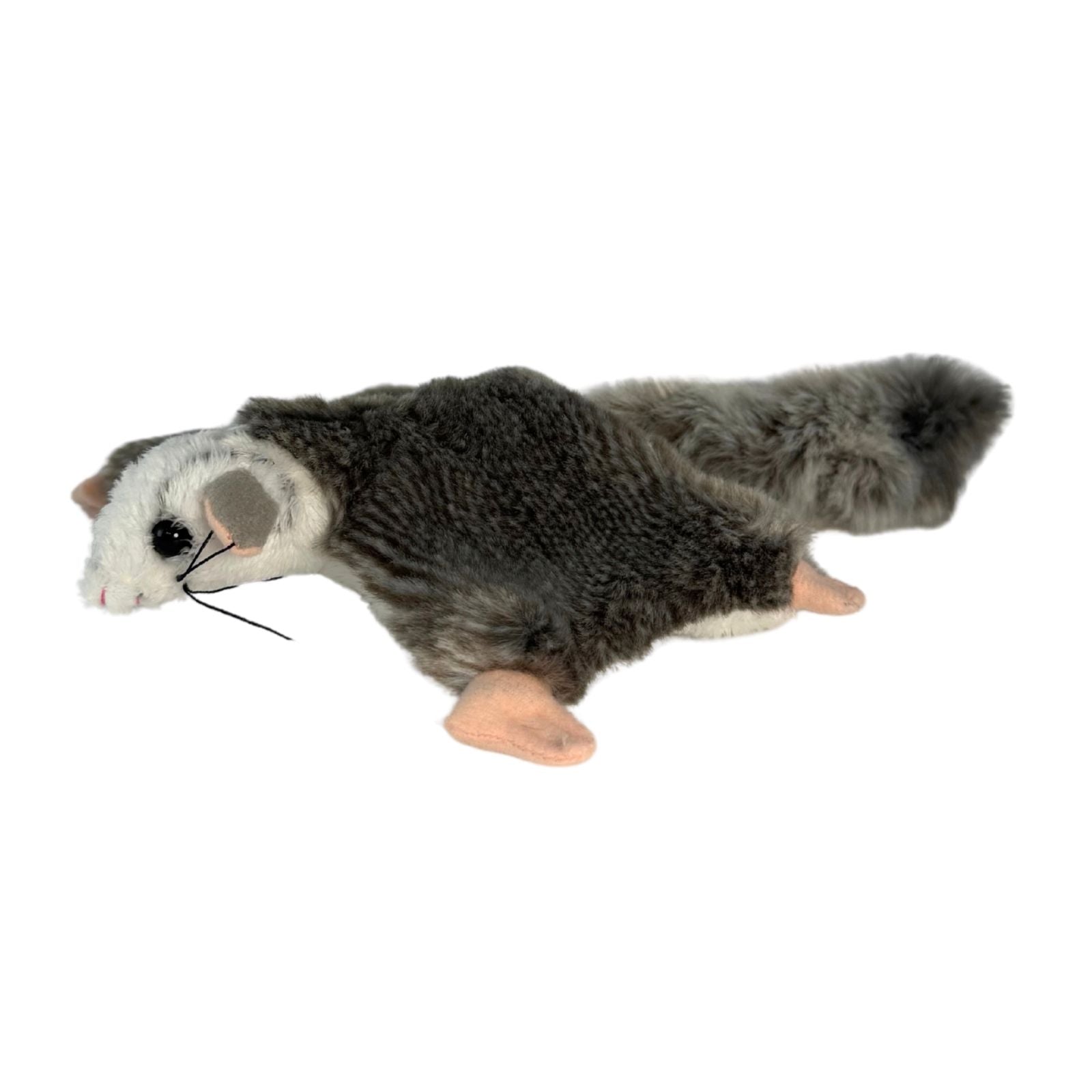 Mini squirrel glider plush side view