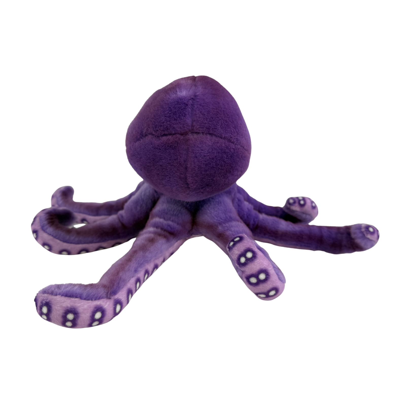 Nate purple octopus plush back view