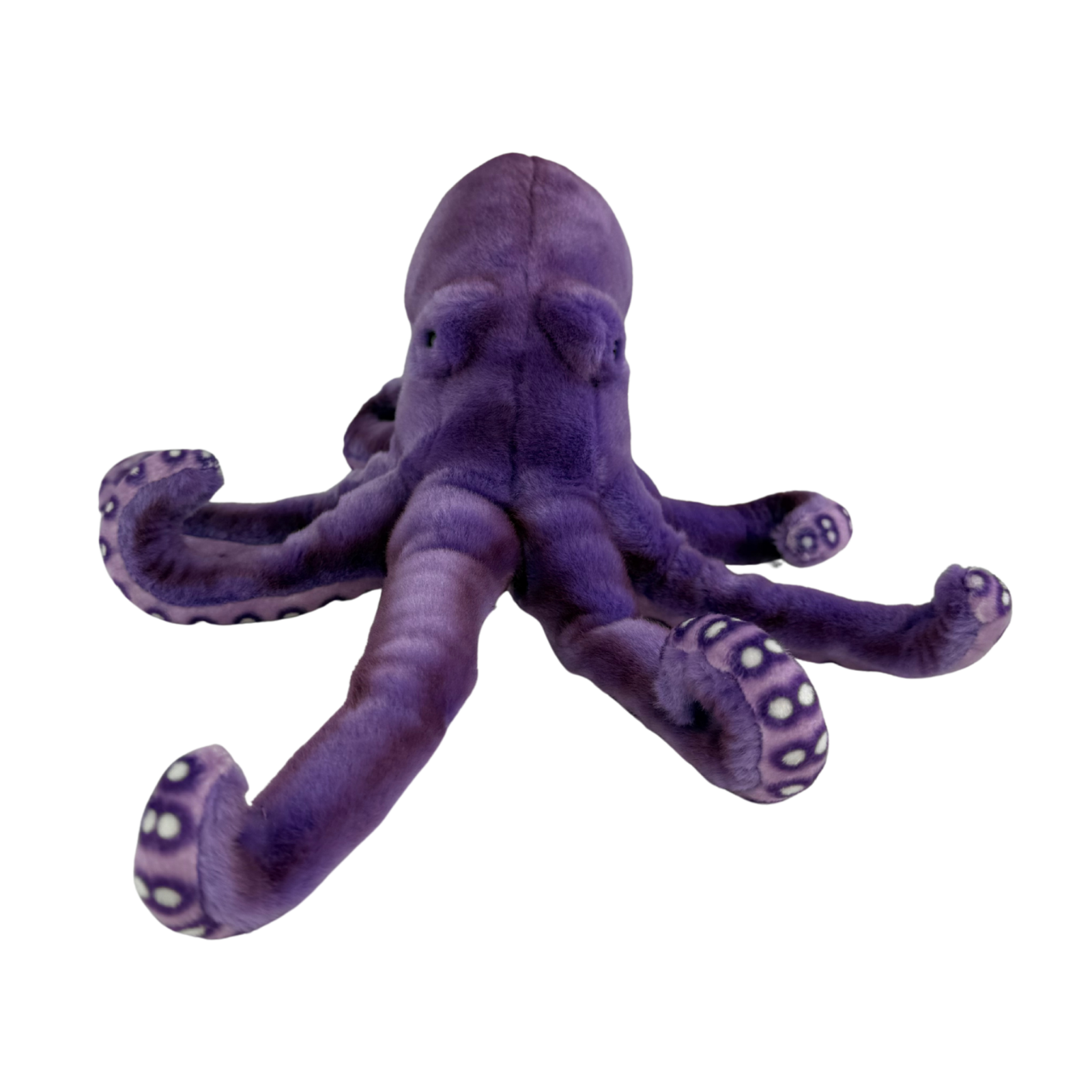 Nate purple octopus plush front view