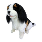Side view of Chester Cavalier King Charles Spaniel plush toy