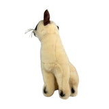 Noodles Siamese cat plush sitting looking away