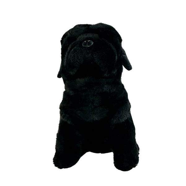 Oreo - Pug - 28cm sitting, black
