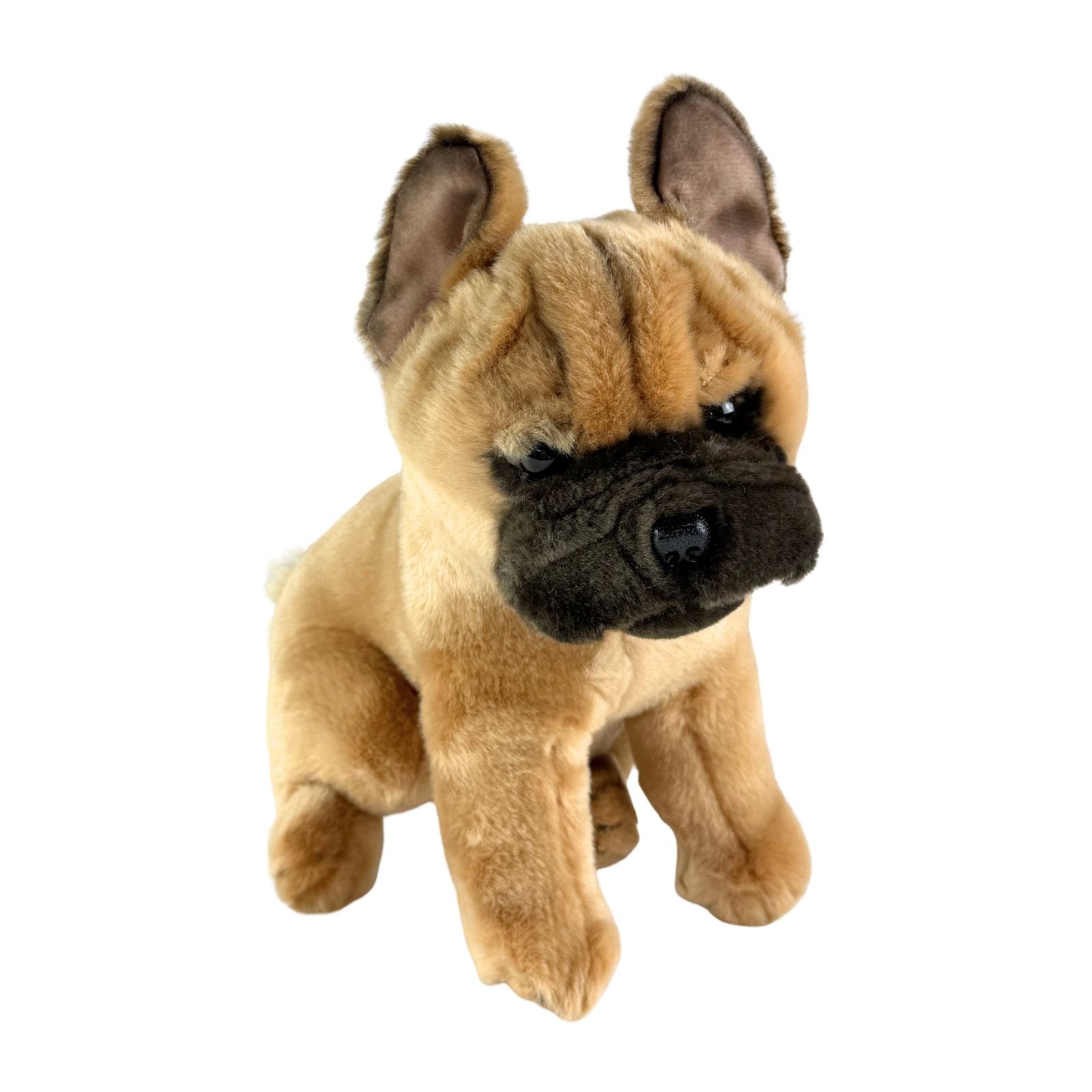 Paris French Bulldog plush sitting front view