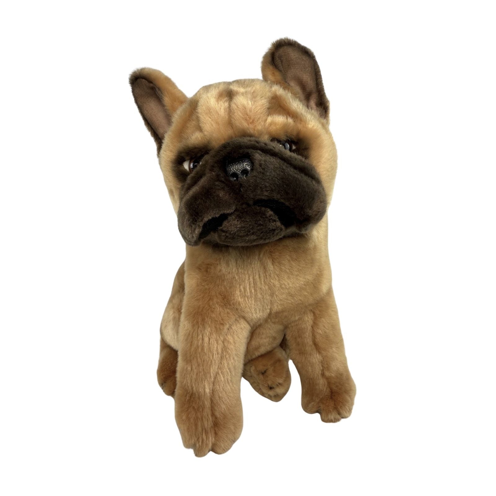 Paris French Bulldog 30cm sitting, brown – Bocchetta Plush Toys