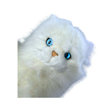 Pearl Persian cat plush close up view