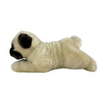 Floppy Pepito pug plush toy side view