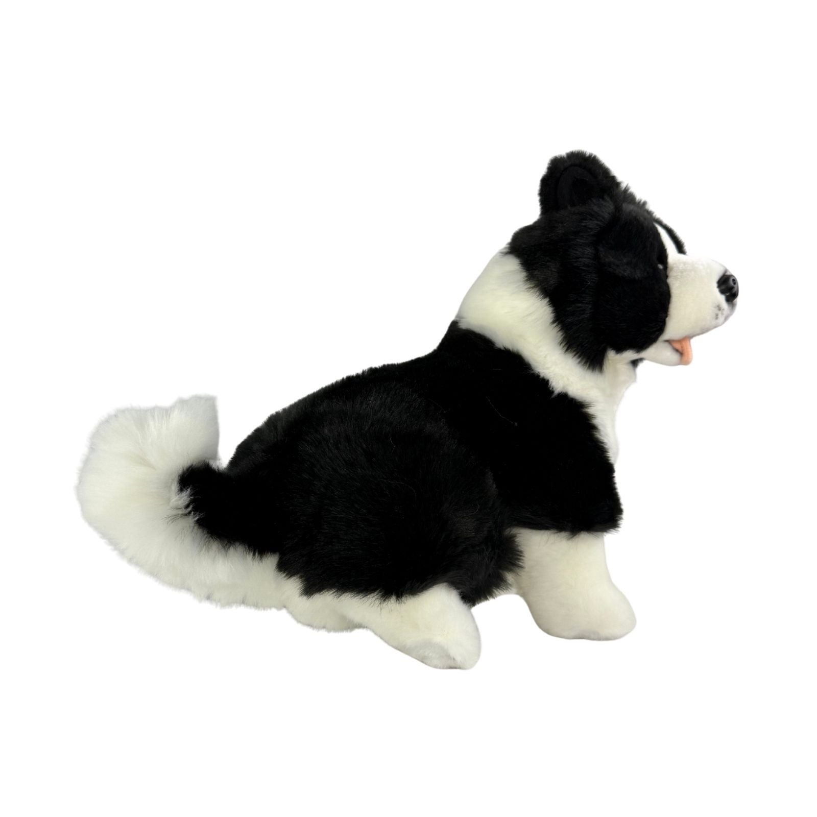 Pepsi Border Collie plush sitting side view