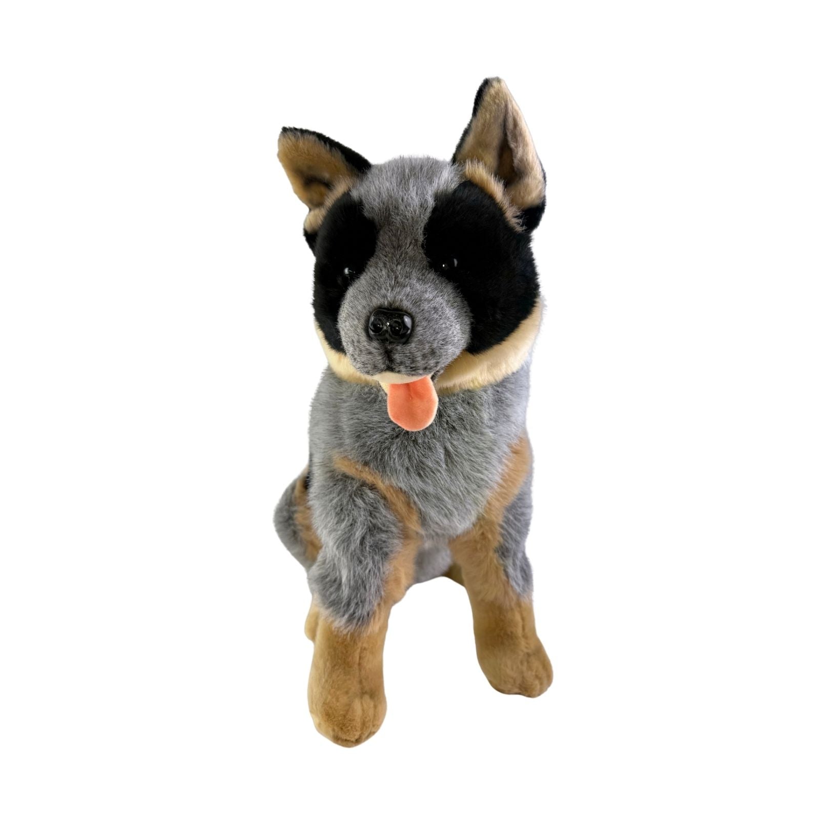 Rocky Blue Heeler plush sitting front view