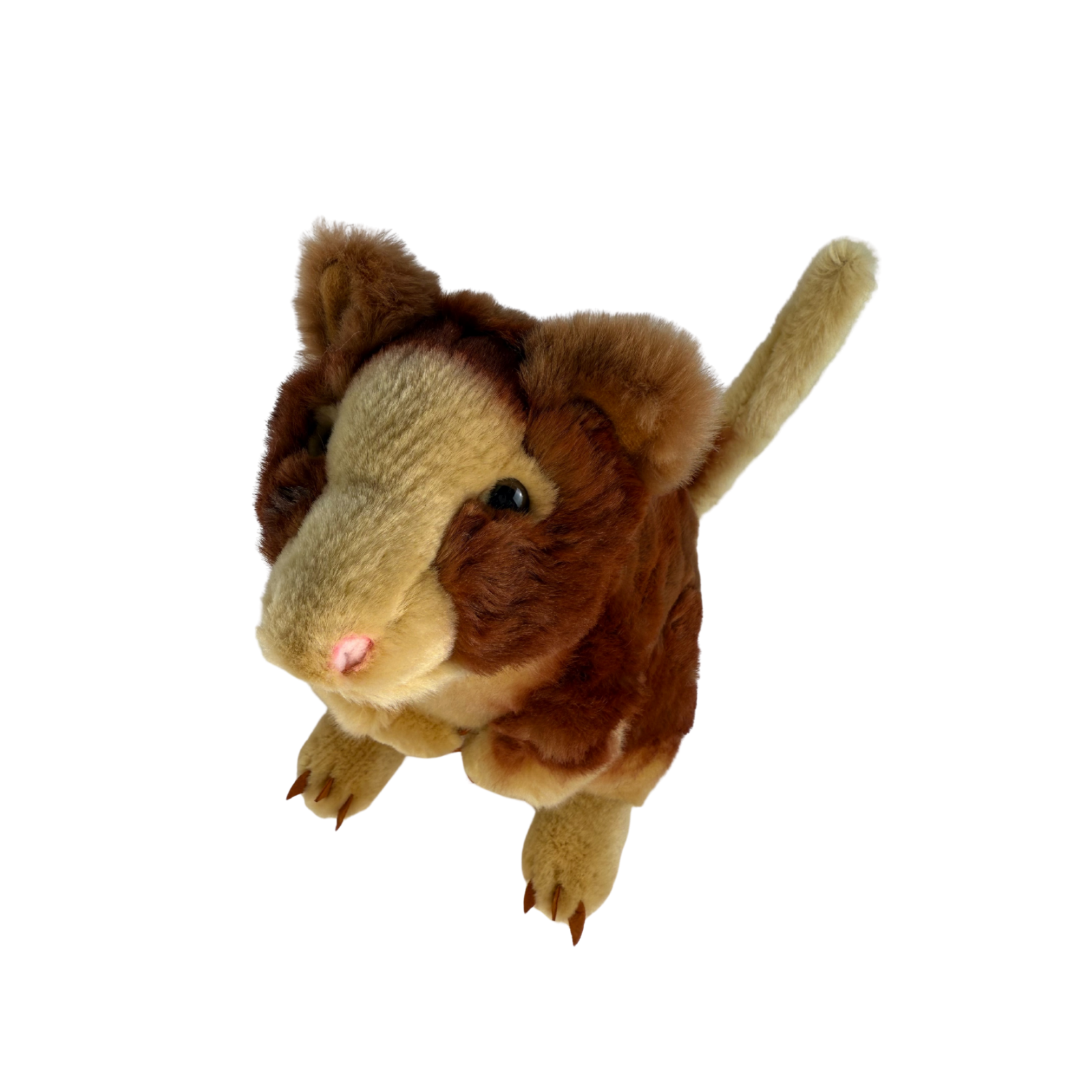 Plush toy resembling a Red Tree Kangaroo on a white background
