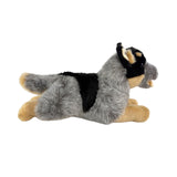 Rusty Blue Heeler plush floppy side view