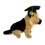 Sargeant German Shepherd plush wearing grad hat