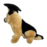 Sargeant German Shepherd plush wearing grad hat