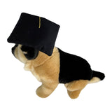 Sargeant German Shepherd plush wearing grad hat
