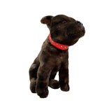 Scooter Staffy plush toy sitting