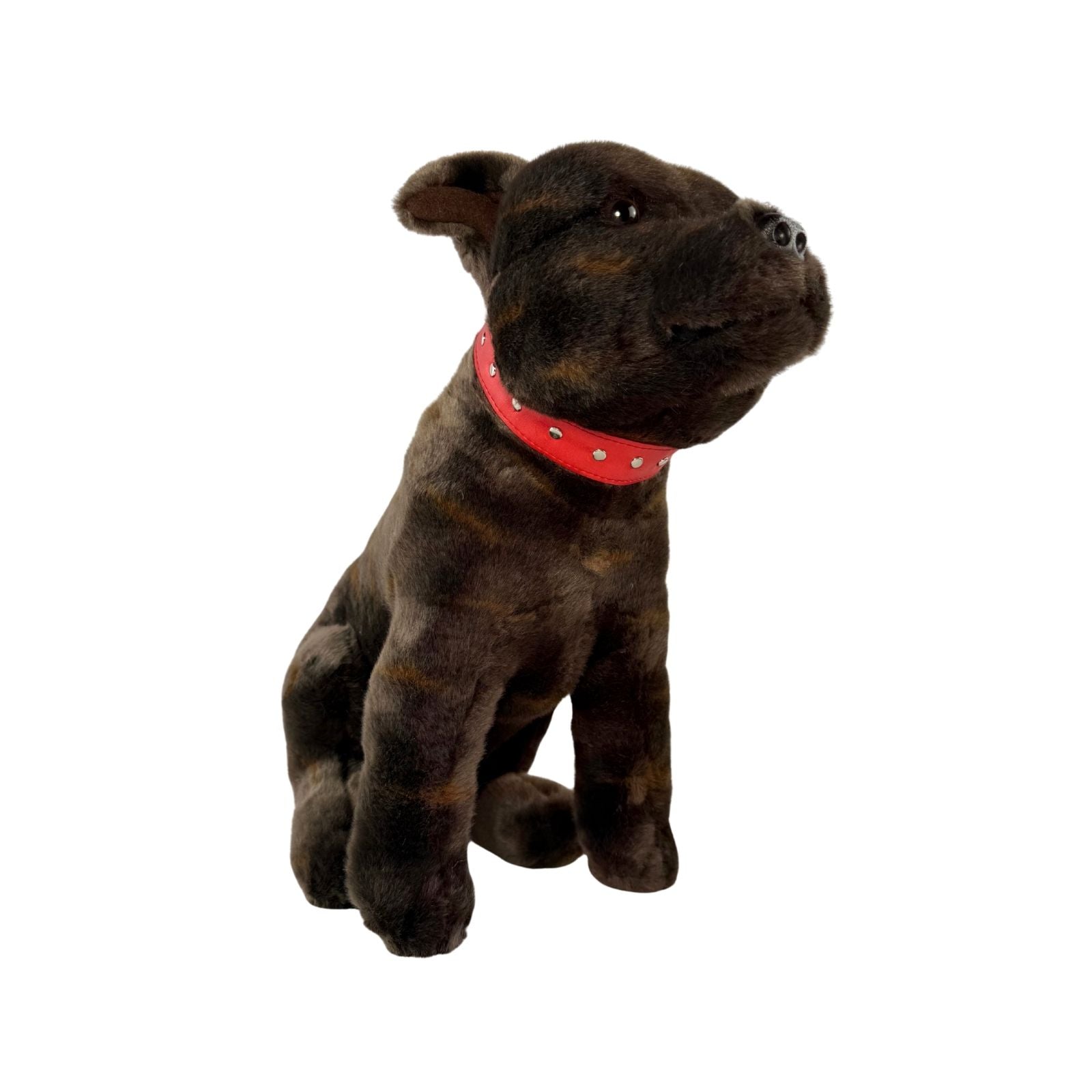 Scooter Staffy plush toy sitting