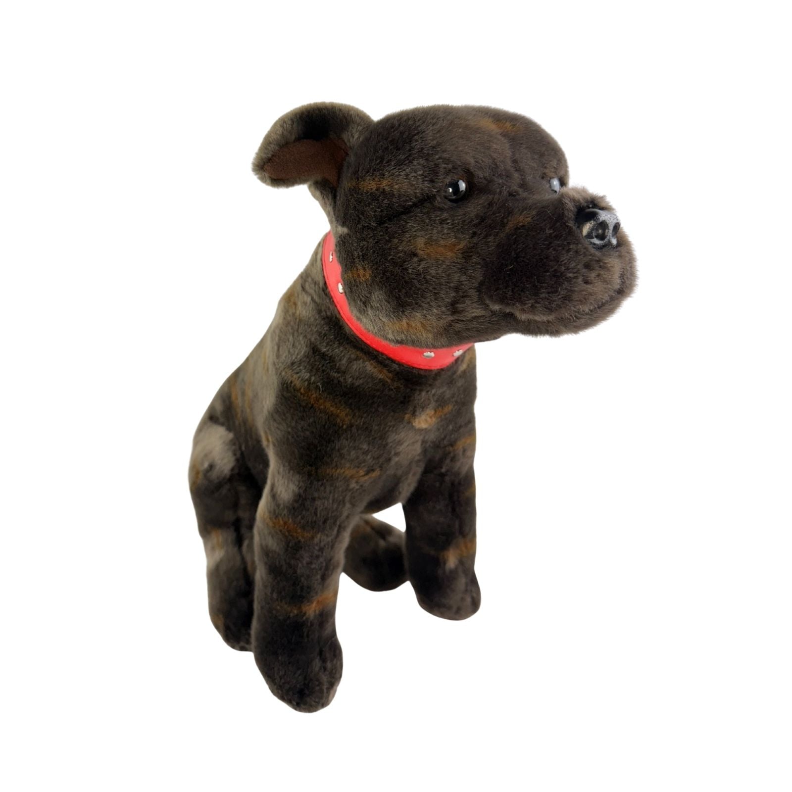 Scooter Staffy 32cm sitting, brindle – Bocchetta Plush Toys