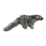 Plush toy resembling a Numbat on a white background