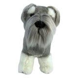 Sherlock Schnauzer plush toy standing front view