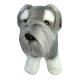 Sherlock Schnauzer plush toy standing front view