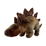 handmade, high quality-made Stegosaurus dinosaur soft stuffed plush toy.