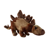handmade, high quality-made Stegosaurus dinosaur soft stuffed plush toy.
