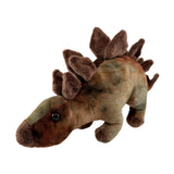 handmade, high quality-made Stegosaurus dinosaur soft stuffed plush toy.