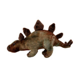 handmade, high quality-made Stegosaurus dinosaur soft stuffed plush toy.