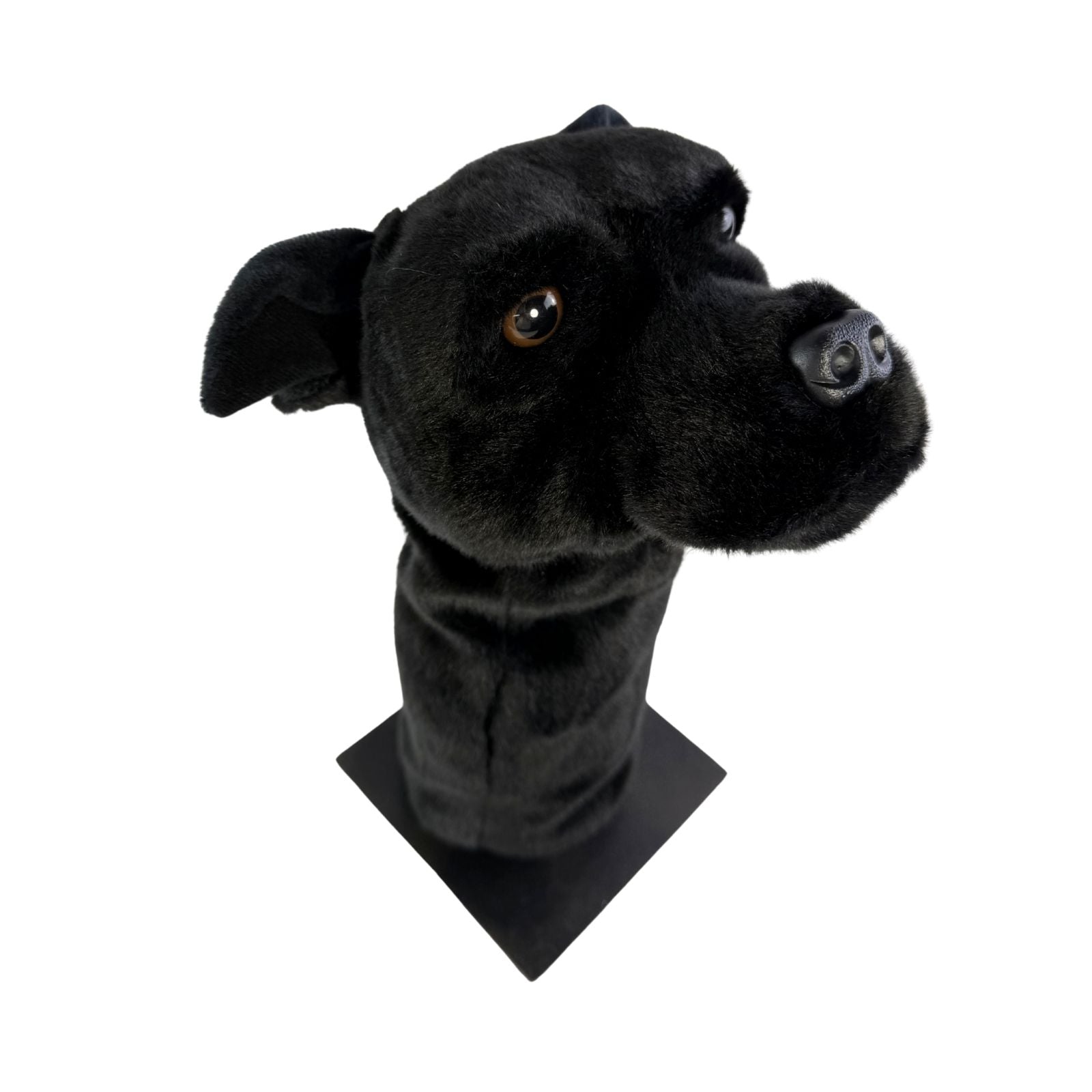 Black Staffy golf club head cover