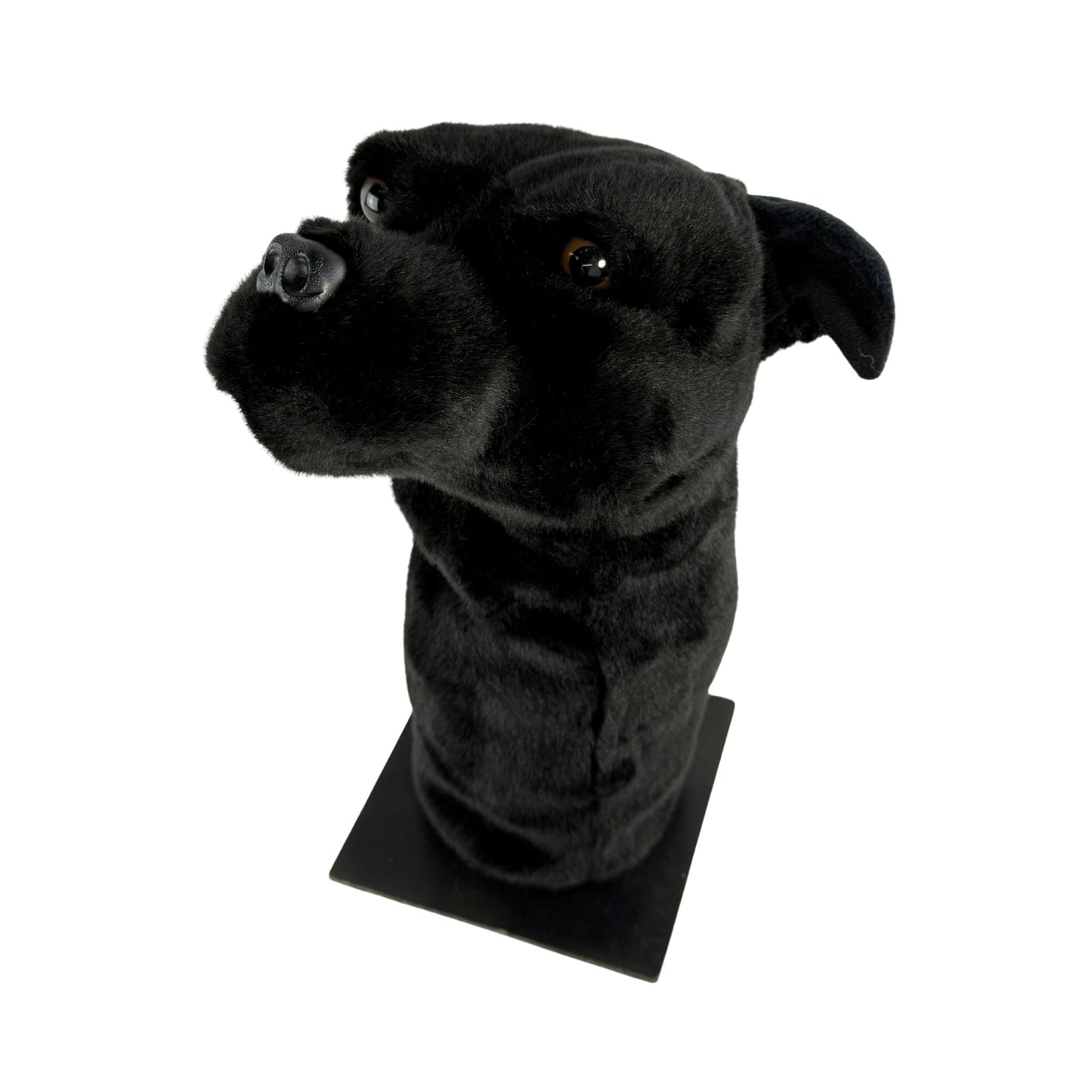Black Staffy golf club head cover