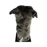 Staffy golf club head cover back view