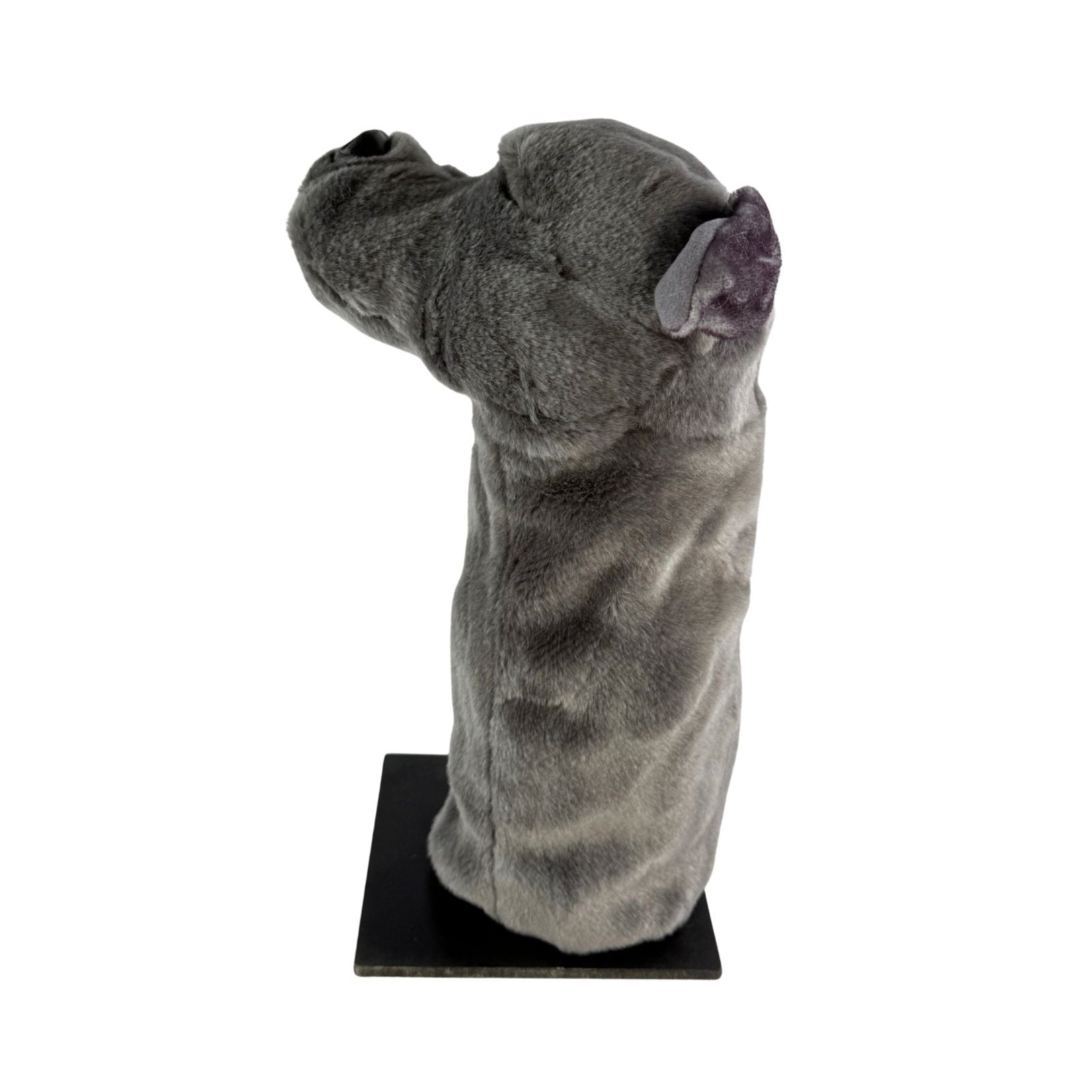 Staffy golf club head cover side view