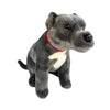 Storm - Staffy - 32cm sitting, grey