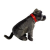 Storm - Staffy - 32cm sitting, grey
