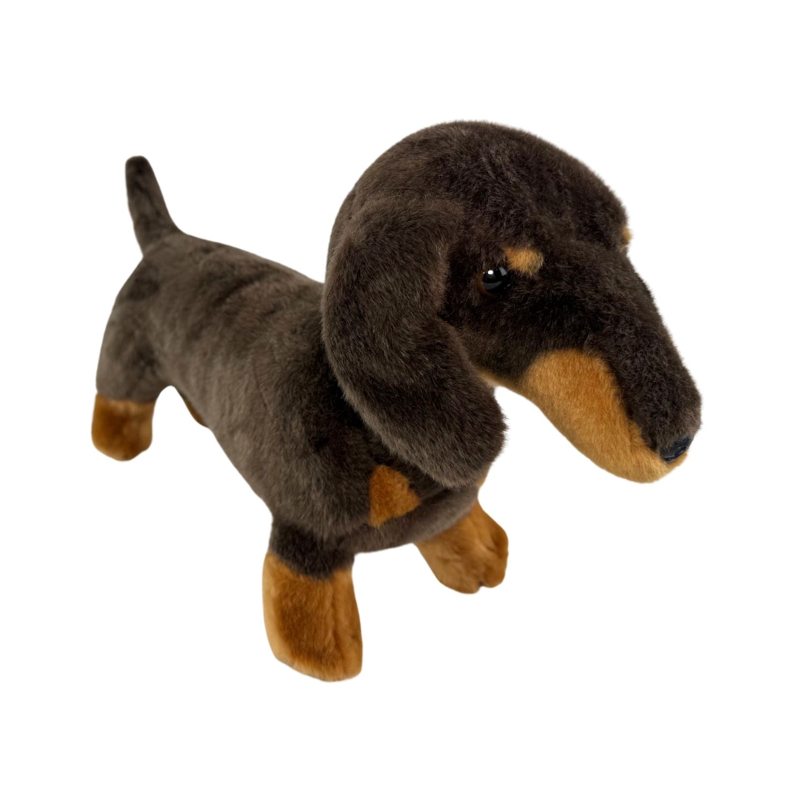 Stretch Dachshund plush toy standing