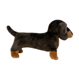 Stretch Dachshund plush toy standing side view