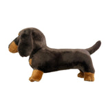 Stretch Dachshund plush toy standing side view