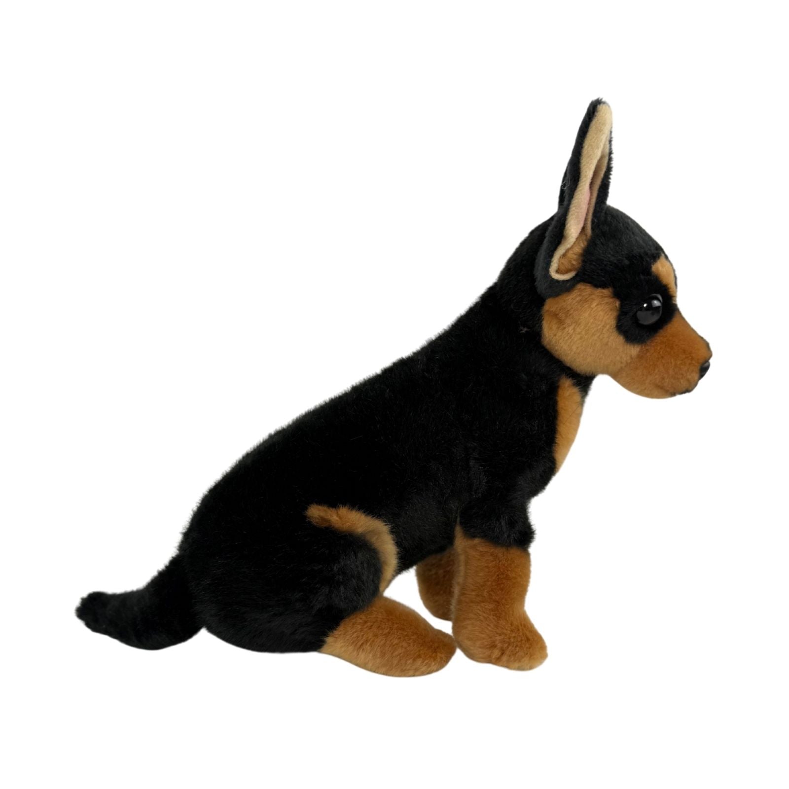 Taco chihuahua plush toy sitting side view