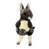 Plush toy kangaroo on a white background