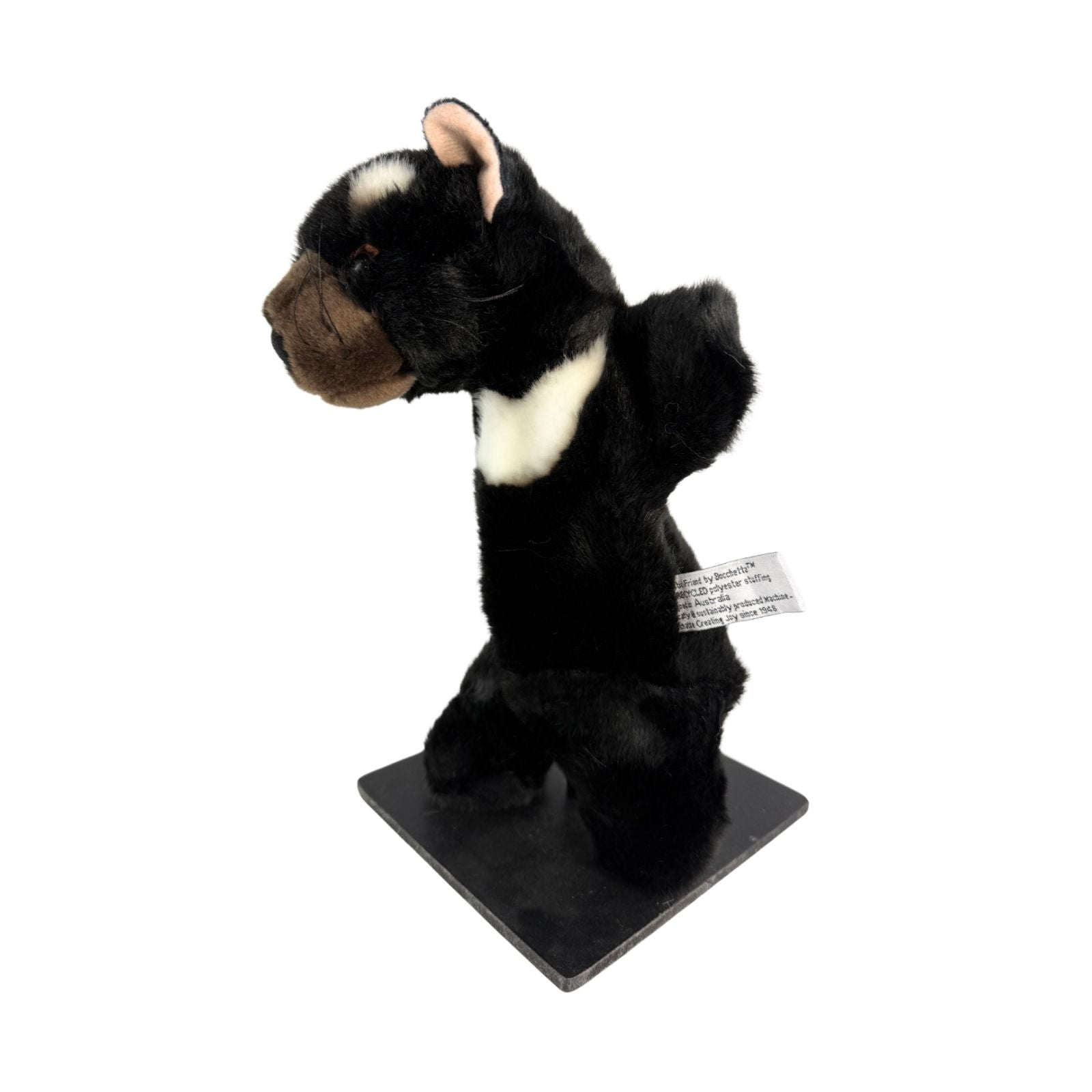 Tiggy Tasmanian Devil hand puppet side view