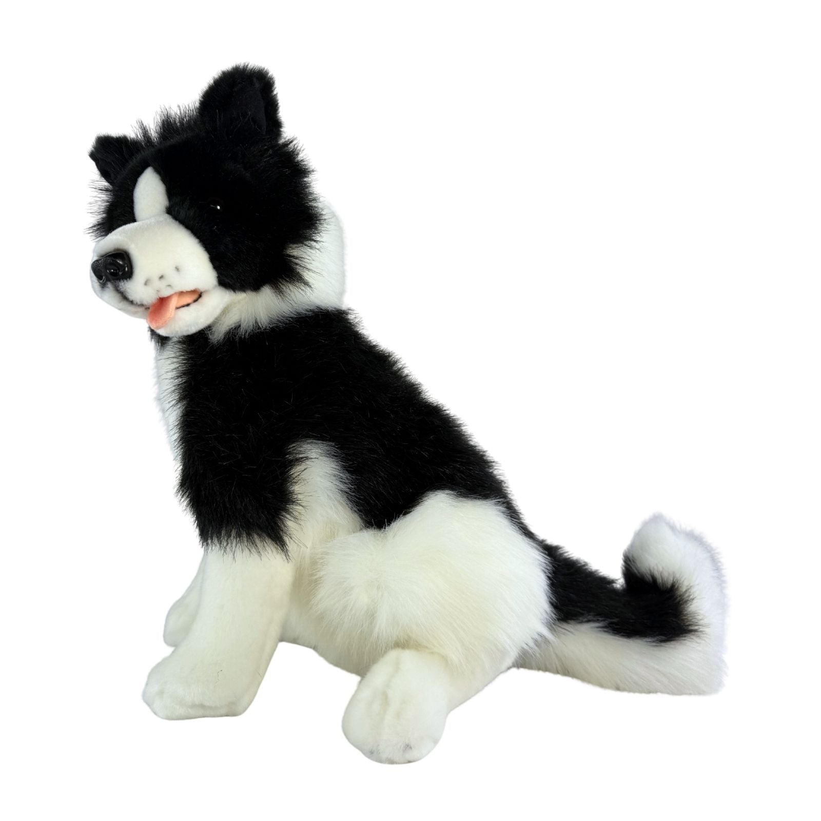 Tommy Border Collie plush toy sitting side view