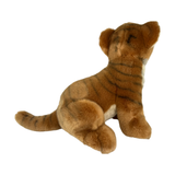 Tony tiger plush toy sitting side view