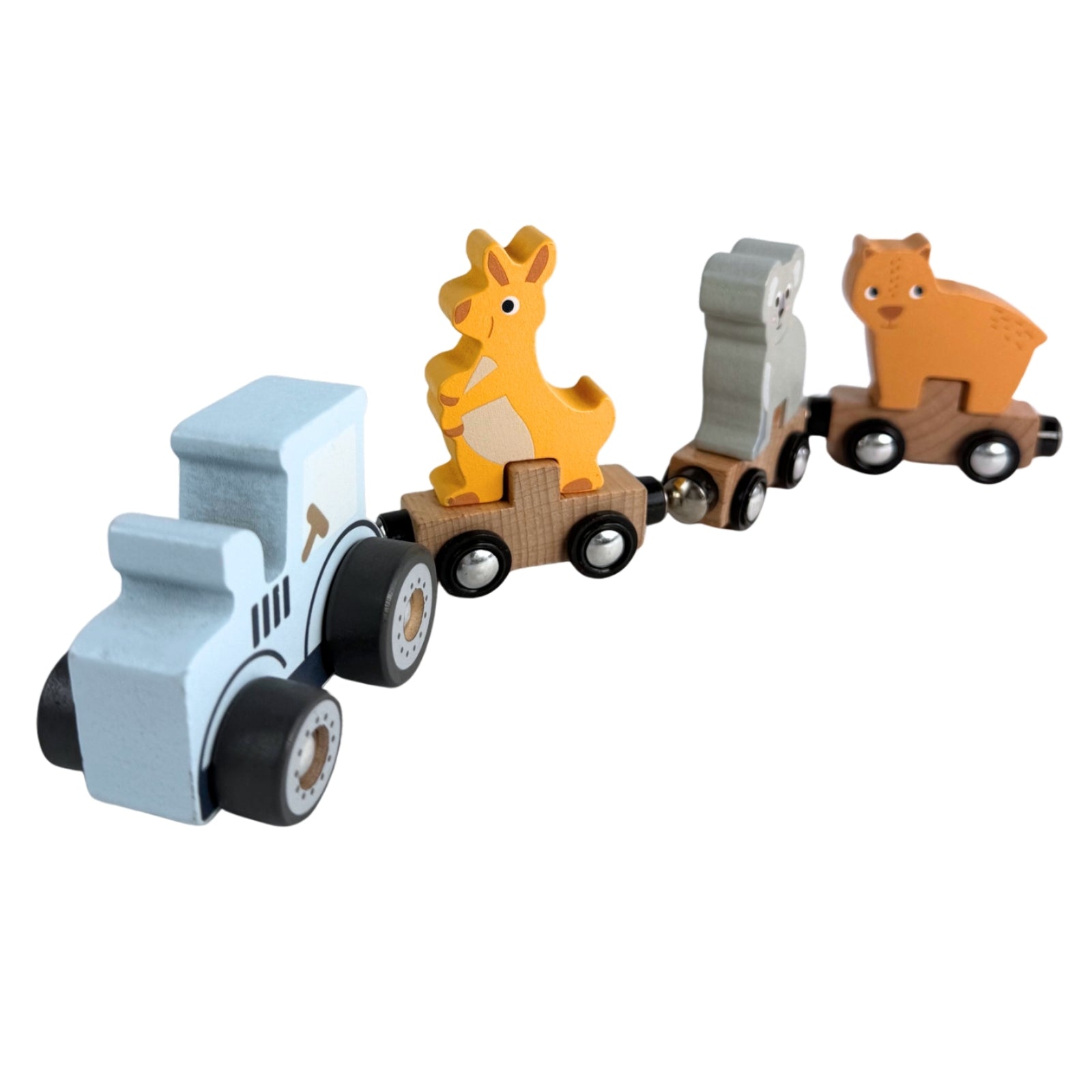 Aussie Animals Magnetic Wooden Train