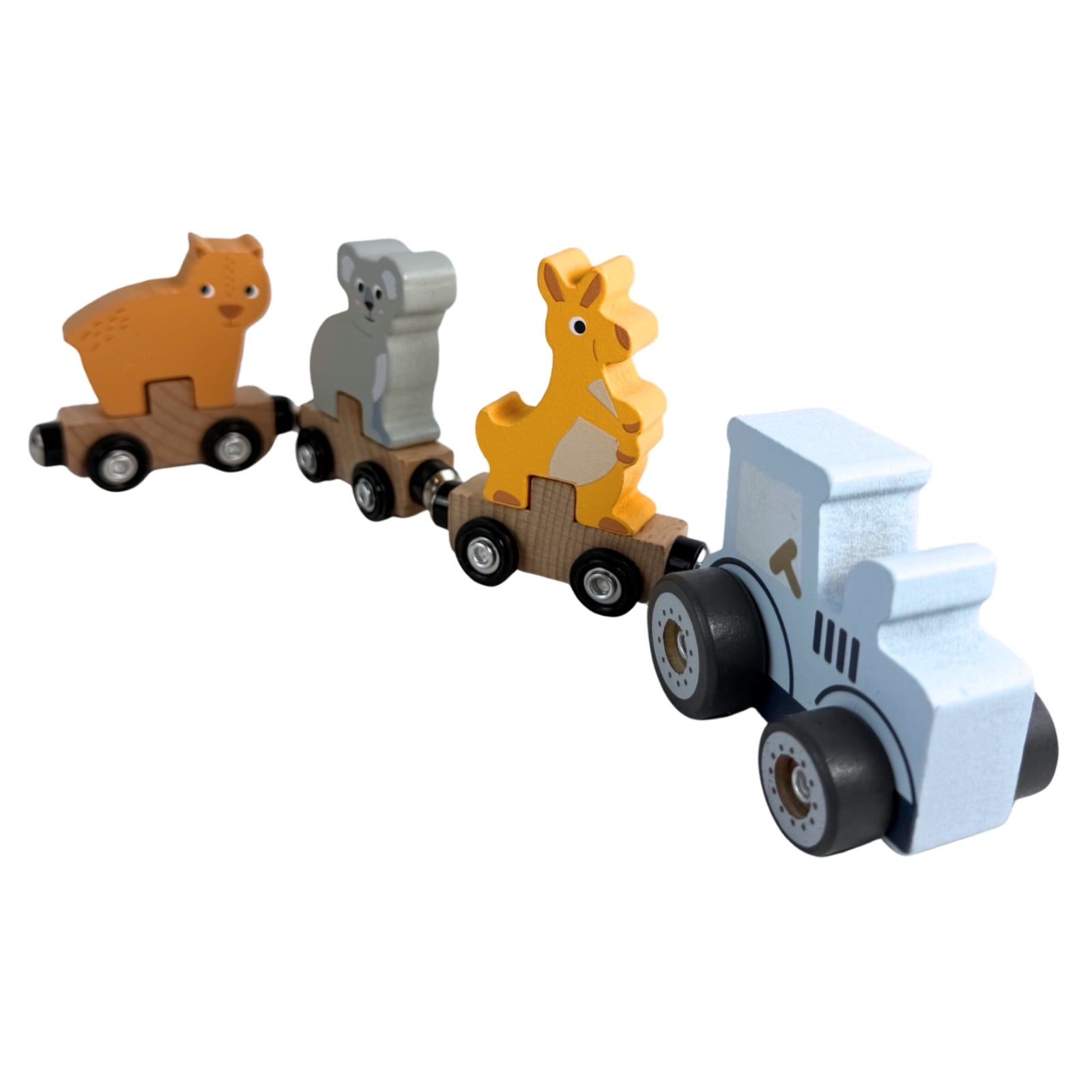 Aussie Animals Magnetic Wooden Train