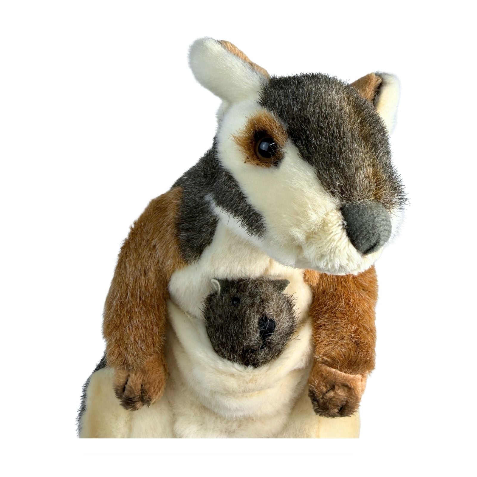Wattle - Rock Wallaby with joey - 30cm