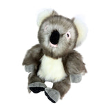 Plush toy koala on a white background