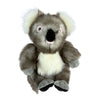 Plush toy koala on a white background