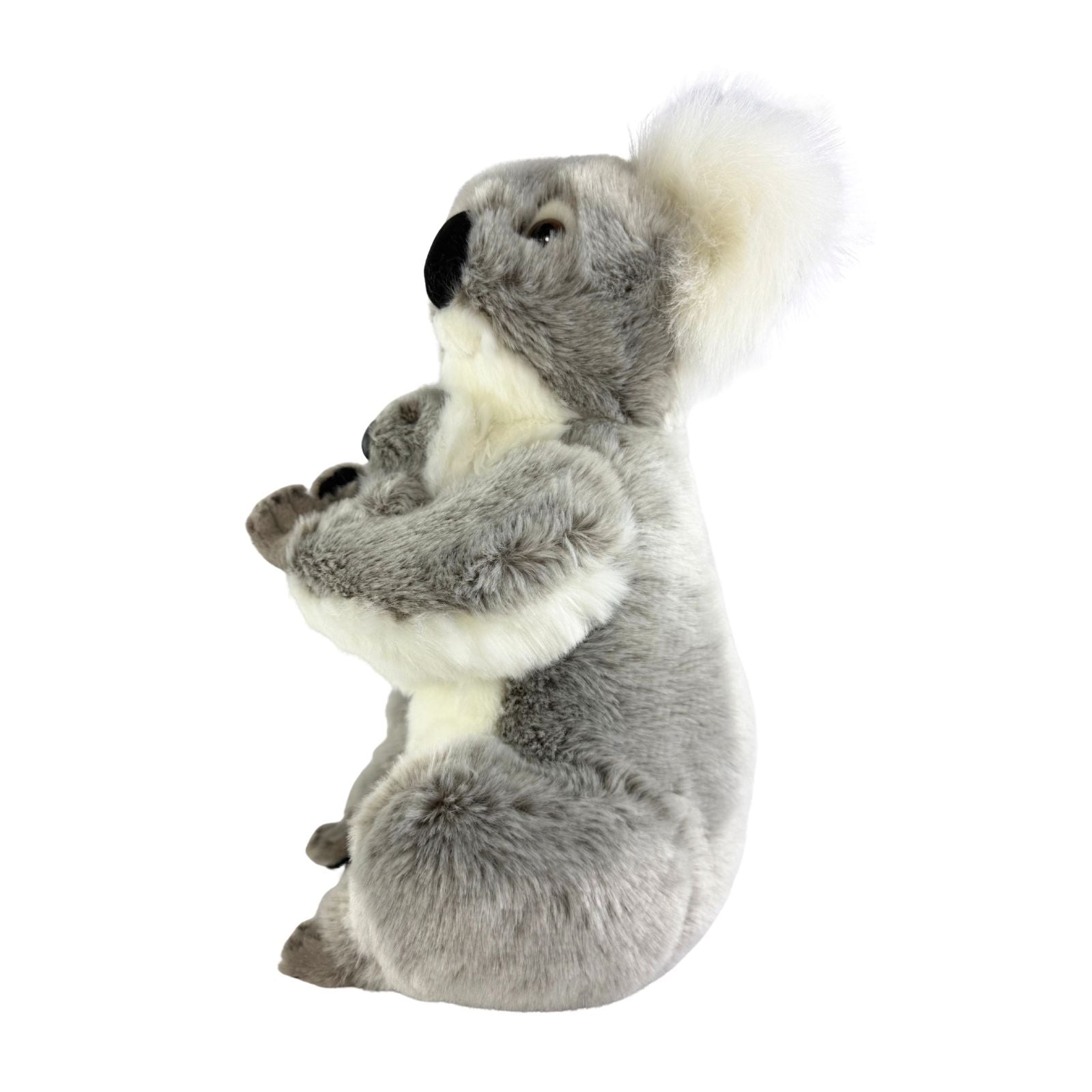 Bocchetta Willow Koala plush toy, which is a life-like, handcrafted stuffed animal representing an Australian mother koala with her baby