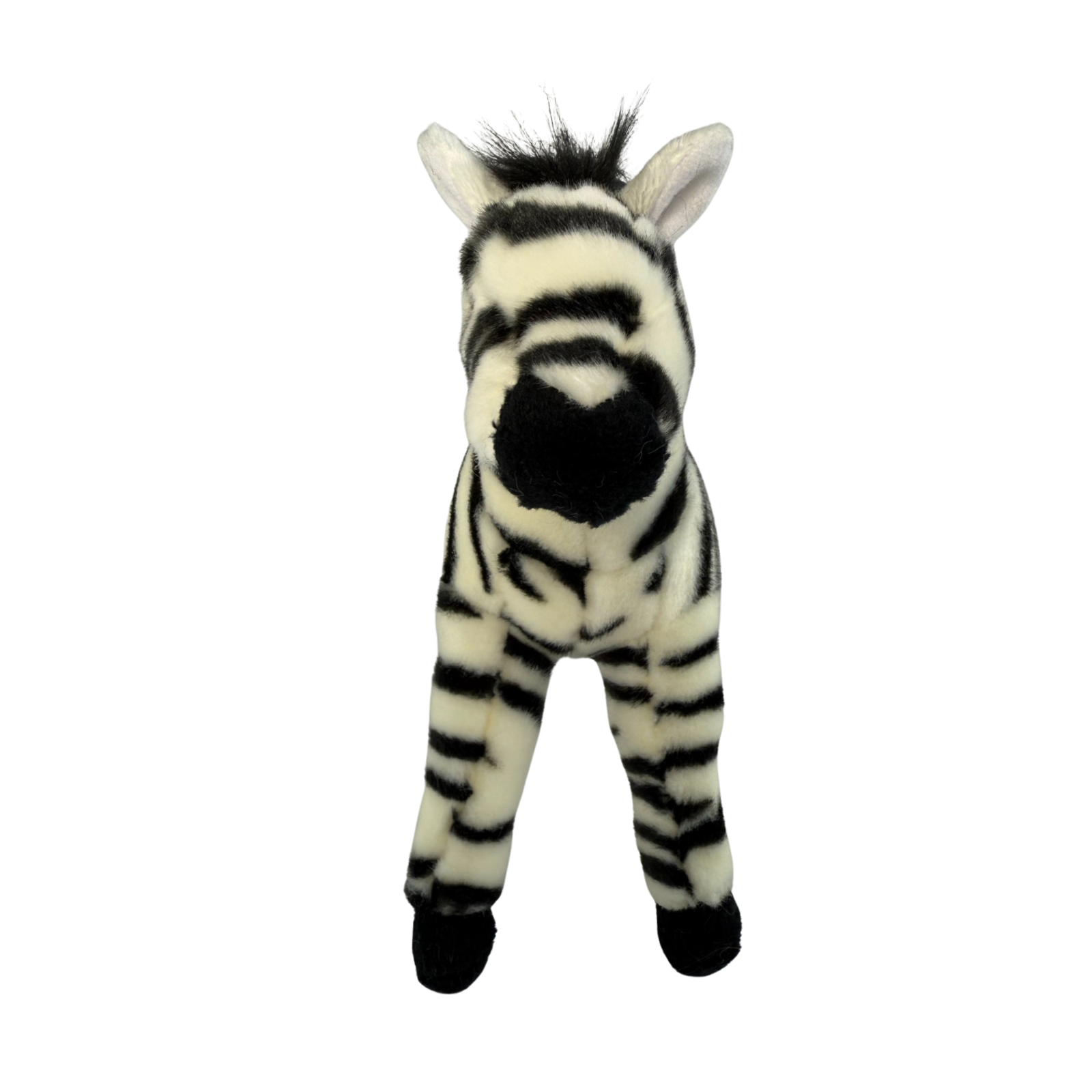 Zara zebra plush toy front view